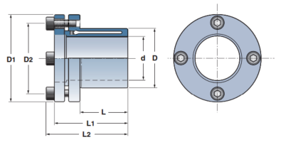 machine 3d cad packaging Shaft Bushings  ETP Classic 30 Keyless ETP